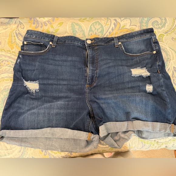 LC Lauren Conrad Pants - LC Lauren Conrad Blue Denim Shorts